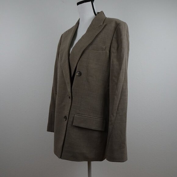 Ralph Lauren Blazer Women's Size 16 Brown Wool Blend Career Professional - Picture 2 of 8